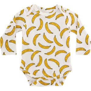 Baby Meisjes Kleding Lange Mouw Cartoon Banaan Gedrukt Romper Voor Baby Jongens Kleding Peuter Kinderen Kleding Mode Stijl