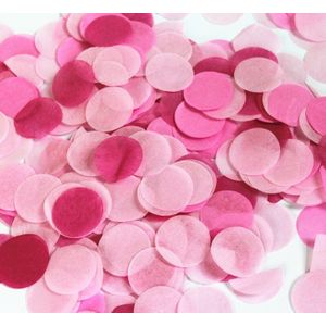 Jongens meisjes Baby douche gender onthullen bruiloft confetti ballon decoratie 2.5 cm afbreekbare blauw roze cirkel tissuepapier