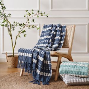 Battilo Winter Gebreide Gooit Deken Super Zachte Lichtgewicht Leisure Deken Gooit Voor Bank Decoratieve Bed Deken Perfect