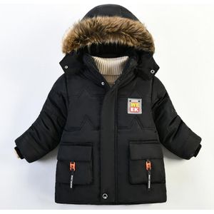 2-5 Y Kinderen Winterjas Voor Jongens Jas Baby Baby Jongens Dikke Warme Hooded Bovenkleding Jas Kinderen katoen Gevoerde Kleding