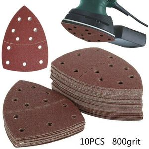 10Pcs Schurende Schuren Lakens Voor Bosch Psm 100A Detail Palm Sander Muis Schuurmachine Papers Hout Metaal Schuren Vel Schuren discs