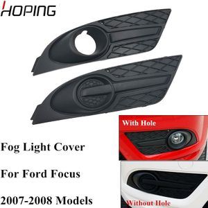 Hoop Auto Links Rechts Voorbumper Mistlamp Cover Voor Ford Focus 2007 Mistlamp Cover Met Gat/ zonder Gat