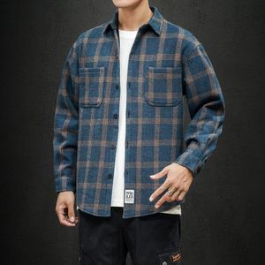 Winter Dikke Fluwelen Jurk Shirt Voor Mannen Thermo Casual Lange Mouwen Plaid Warm En Verdikte Fleece Voering Shirts Zacht Flanel