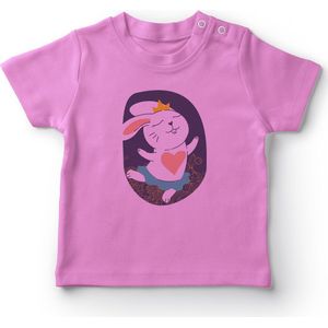 Angemiel Baby Ballet Aangekomen Leuke Kat Baby Meisjes T-shirt Roze