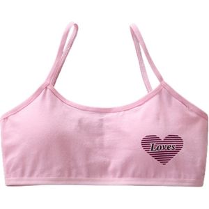 10-15 Jaar Oude Kinderen Ondergoed Beha Meisje Katoenen Kleding Leuke Hemdje Kinderen Vest Mode Hart Baby Beha Kids tank Top