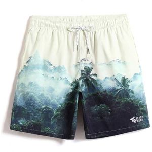 Badpak mannen Badpak Cartoon Jungle Gedrukt Board shorts Slips plavky Snel droog surfen slips joggers Badmode mesh