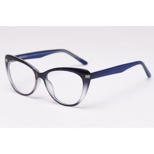 Kiekeboe Retro Cat Eye Zonnebril Voor Vrouwen Grote Frame Transparante Zwarte Vrouwelijke Brillen Prescription Clear Lens Decoratie