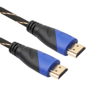 SOONHUA 10/15 Meter Gevlochten HDMI 1.4 Kabel Vergulde Aansluiting 1080P HD AV Kabel