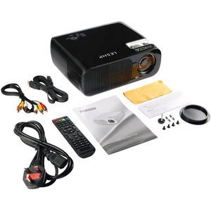 Leshp Video Projector 2600 Lm Home Cinema Theater Ondersteuning 1080P Hd 3D Met 5.0 Inch Lcd Tft Display + gratis Hdmi BL20