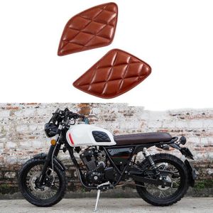 Motorfiets Tank Sticker Retro Motorbike Tank Bescherming Vintage Decoratie Cafe Racer Stijl Knie Grip Moto Tank Pad