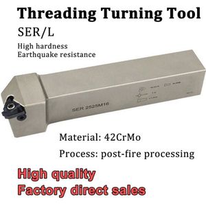 SER SEL Threading Turning Tool Holder Draaibank Slot Cutter CNC Machine SER1212H16 SER1616H16 SER2020K16 voor 16ER Carbide Inserts