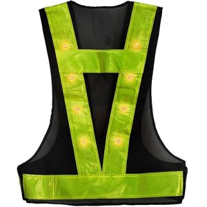 Veiligheid Vest 16 Leds Vest Verkeer Outdoor Night Veiligheidswaarschuwing Kleding (Zonder Batterijen)