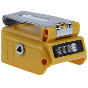 Usb Converter Oplader Voor Dewalt Met 5A Dc Interface 20V Li-Ion Batterij Converter Met Dual Usb En Clip