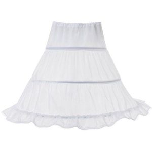 Meisjes Tutu Rokken Witte Petticoat 3 Hoops Voor Kinderen Elastische Onderrok Voor Kinderen Prinses Tule Party Rokken One Size