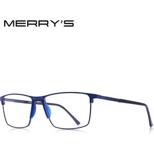 Merrys Mannen Titanium Legering Bril Kader Stijl Mannelijke Vierkante Ultralight Eye Bijziendheid Recept Brillen S2170