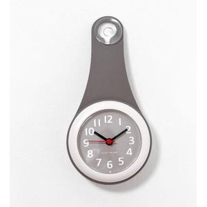 Badkamer Keuken Koelkast Wandklok Creatieve Siliconen Zuignap Waterdicht Anti Stille Woondecoratie Muur Horloge