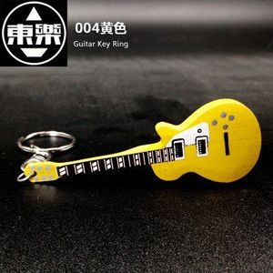 KEYRING-004 Houten Handgemaakte Gitaar Sleutelhanger LP (LesPaul) Vorm Sleutelhanger