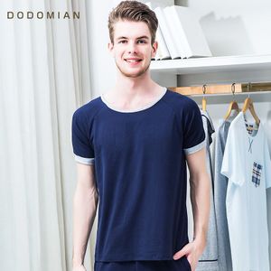 Zomer Mannen Pyjama Sets Nachtkleding Solid Casual Tops + Shorts Voor Mannen Korte Mouw Heren Homewear Nachtkleding Katoen suits