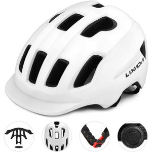 Lixada Mountainbike Helm W/Zonneklep Ultralight Verstelbare Mtb Fiets Helm Mannen Vrouwen Sport Outdoor Helm