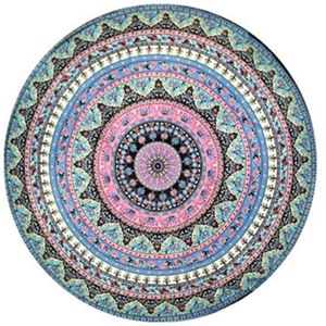 Grote Yoga Handdoek Mat 150Cm Cover-Ups Grote Chiffon Gedrukt Ronde Strand Handdoeken Yoga Mat Bohemian Outdoor Zomer