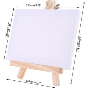 Mini Canvas Natuurlijke Houten Schildersezel Set Voor Art Schilderij Tekening Craft Wedding Supply 24BB