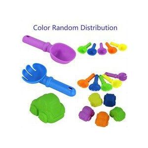 1 6Pcs Kids Plastic Strand Speelgoed Zomer Zand Sandbeach Auto Vliegtuigen Spade Schop Hark Water Gereedschap Sets Kinderen Speelgoed willekeurige Kleur