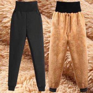 Slanke Vrouwen Broek Winter Lamsvacht Kasjmier Broek Warme Vrouwelijke Casual Broek Harembroek Gevoerd Fleece Broek Herfst Joggingbroek