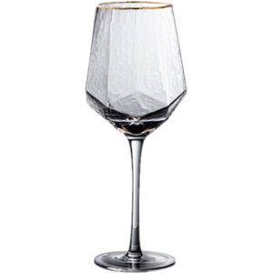Diamond Wijnglas Loodvrij Kristalglas Beker Bier Glas Vergulde Champagne Glazen Bruiloft Glas Home Decor