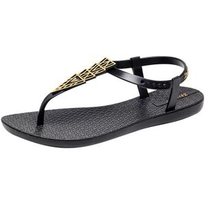 Netto rode sandalen vrouwelijke platte met bohemian nationale wind platte bodem wilde resort strand schoenen