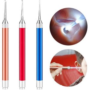 Licht Oor Lepel Shiny Earpick Kinderen Zichtbaar Earpick Oor Schoonmaken Willekeurige Kleur Levering Gezondheidszorg