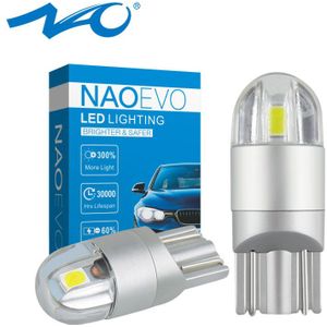 NAO T10 LED W5W 3030 Auto led licht Wit 168 194 Auto Accessoires Richtingaanwijzer Ontruiming Lichten leeslamp 12V Geel 3000K Rood