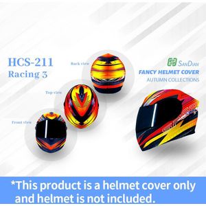 Persoonlijkheid Helm Decoratieve Cover Voor Outdoor Motorfiets Atv Go-Kart Skydiving Racing Veiligheid Full-Gezicht Type Helm Accessoires