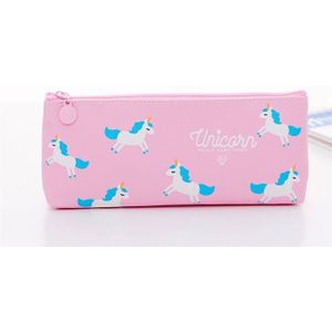 Cartoon Eenhoorn Pen Zak Cartoon Regenboog Pen Case Voor Studenten Mooie Roze Pen Bag