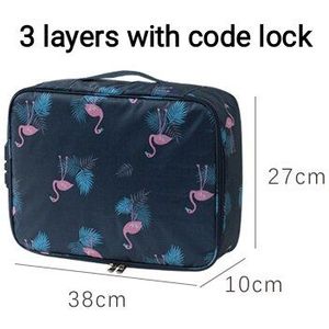 Flamingo Document Tas Grote Capaciteit Reizen Paspoort Portemonnee Card Organizer Mannen Business Waterdichte Opslag Pack