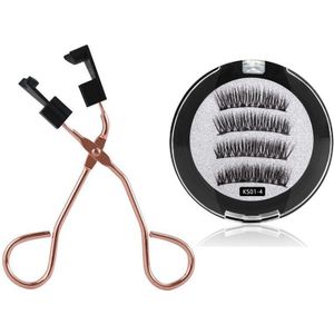 Magnetische Wimpers Met Zachte Magneet Technologie Schoonheid Quantum Zachte Valse Wimper Tool Set + Rose Goud Wimperkruller