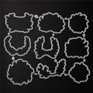 Laurel Wreath Stempels En Matrijzen Set Clear Stempel Scrapbooking & Stempelen Diy Album Rubber Metalen Stansmessen Card stencil