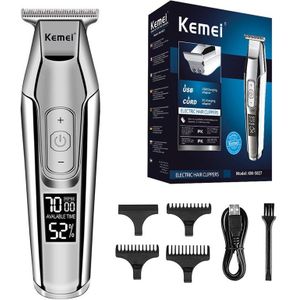 Kemei Haar Snijmachine Tondeuse Elektrische Scheerapparaat Voor Mannen 3 Stuk Set Kemei Tondeuse Trimmer Voor Mannen Usb Opladen haar Trimmer