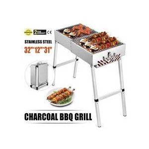 32 ""x 12"" Outdoor Barbecue Draagbare Houtskool Grill