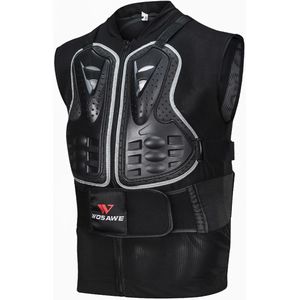 WOSAWE Mouwloze Body Armor Beschermende Vest Motorcycle Bescherm Armor Vest Motocross Fietsen Apparatuur Cool Mesh Body Beschermende