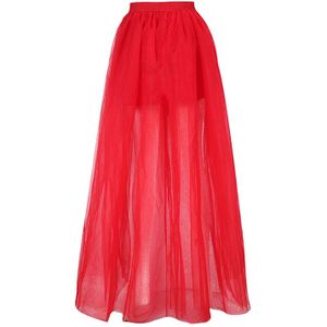 Zwarte Tule Lange Petticoat Rockabilly 3 Lagen Hoge Lage Vrouw Tutu Rok Onderrok Slips Bruiloft Accessoires