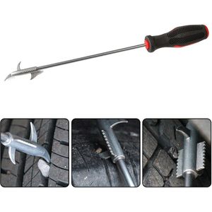 Autoband Cleaning Tick Tire Cleaning Rvs Tool Loopvlak Groef Stenen Grind Remover Mulitfunction Haak