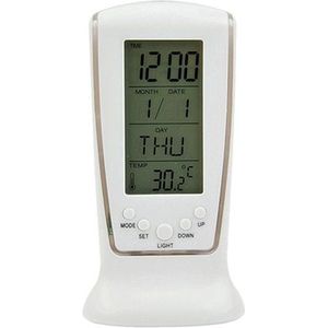 LED Digitale Wekker met Blauwe Achtergrondverlichting Elektronische Kalender Thermometer Home Decor Herinneren Tafel Klokken