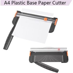 Draagbare A4 Plastic Base Heerser Papier Cutter Snijden Matten Kantoor Schoolbenodigdheden Trimmer Scrapbooking Gereedschap Snijmachine