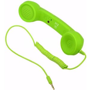 Klassieke Retro 3.5 Mm Comfort Telefoon Handset Mini Mic Speaker Telefoontje Ontvanger Voor Iphone Samsung Huawei TXTB1