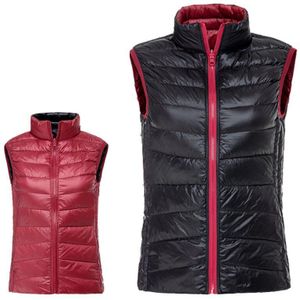 Vrouwen Witte Eendendons Vest Zachte Warme Ultralichte Golf Jassen Dames Winter Mouwloos Vest Jas Bovenkleding Golf dragen