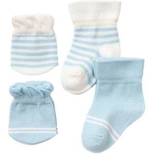 4 Pairs Herfst Winter Baby Sokken En Wanten Meisje Jongen Comfy 0-3 Maanden Baby