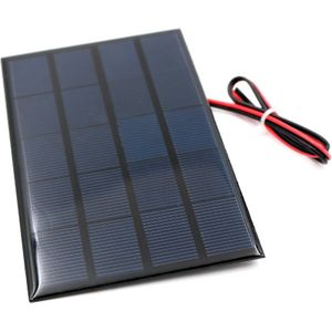2W 5V 400ma Solar Panel Charger Pane Snelle Diy Outdoor Batterij Lader Polysilicium Draagbare Zonnecellen Reizen Tablet generator