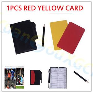 Voetbal Kampioen Gele En Rode Kaarten Scheidsrechter Speciale Waarschuwingsborden Rode & Gele Kaarten 1 Gele Kaart + 1 Rode kaart + 1 Stuks Pen
