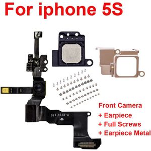 1Set Volledige Schroeven + Oortelefoon + Metalen + Front Camera Rechts Proximity Sensor Flex Met Mic Vergadering Voor IPhone5 5C 5S 6 6S 4.7 "& 5.5"