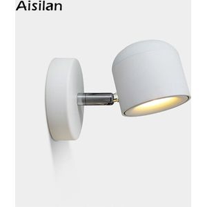 Nordic wandlamp wandmontage Norfic verstelbare stijl voor gang slaapkamer woonkamer AC85-260V 7 W Zwart wit
